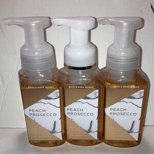 Bath & Body Works Gentle Foaming Hand Soap Peach Prosecco 3 Pack NEW